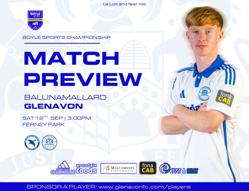BALLINAMALLARD UNITED V GLENAVON, A LOOK AHEAD